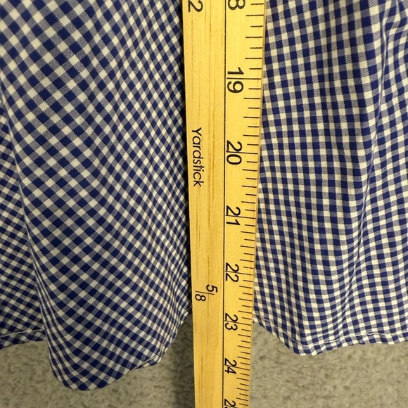 Ralph Lauren blue gingham skirt 12 cottagecore - Picture 6 of 8